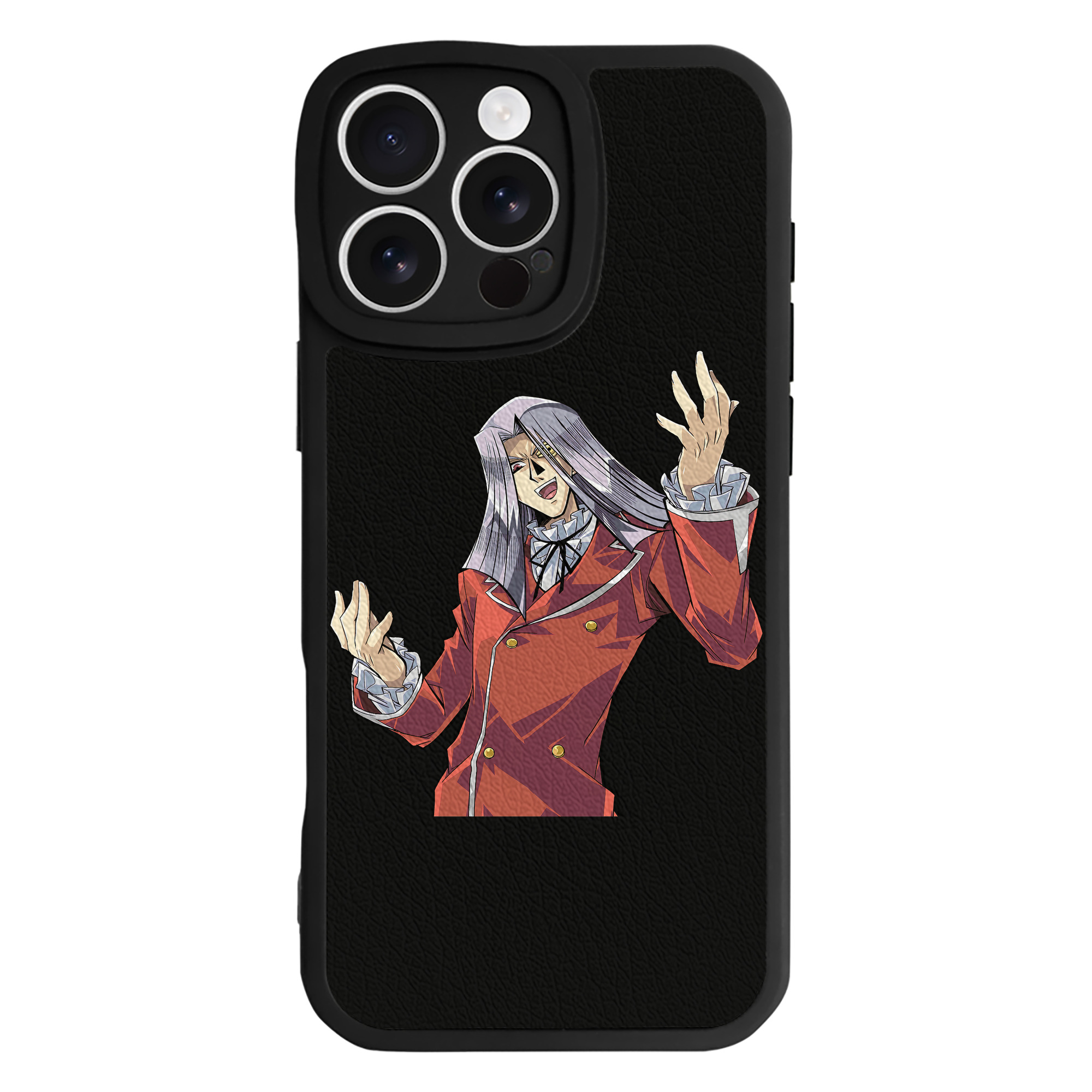 （画像用） 遊☆戯☆王 Yu-Gi-Oh! 【iPhone 16シリーズ対応】シリコンスマホケース（レザー調） 材質：シリコン
